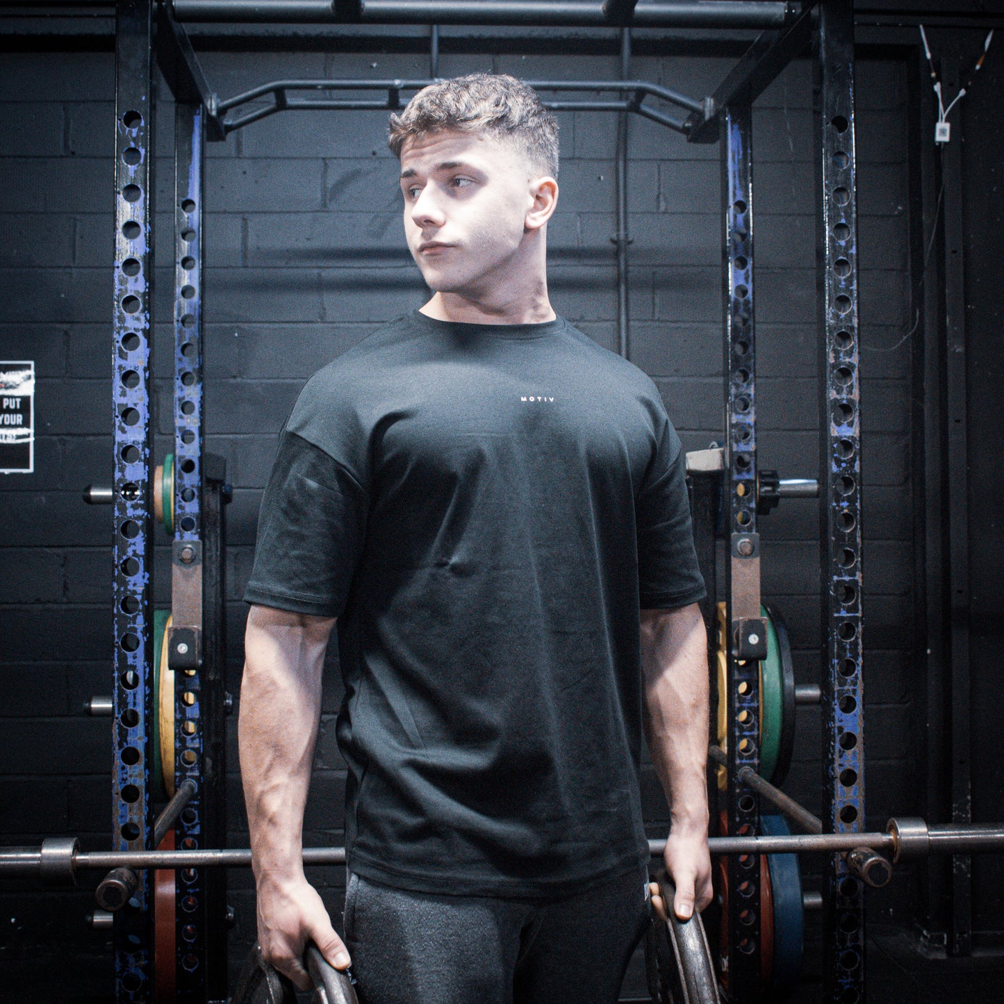 ANGEL OF GLORY OVERSIZED TEE - BLACK