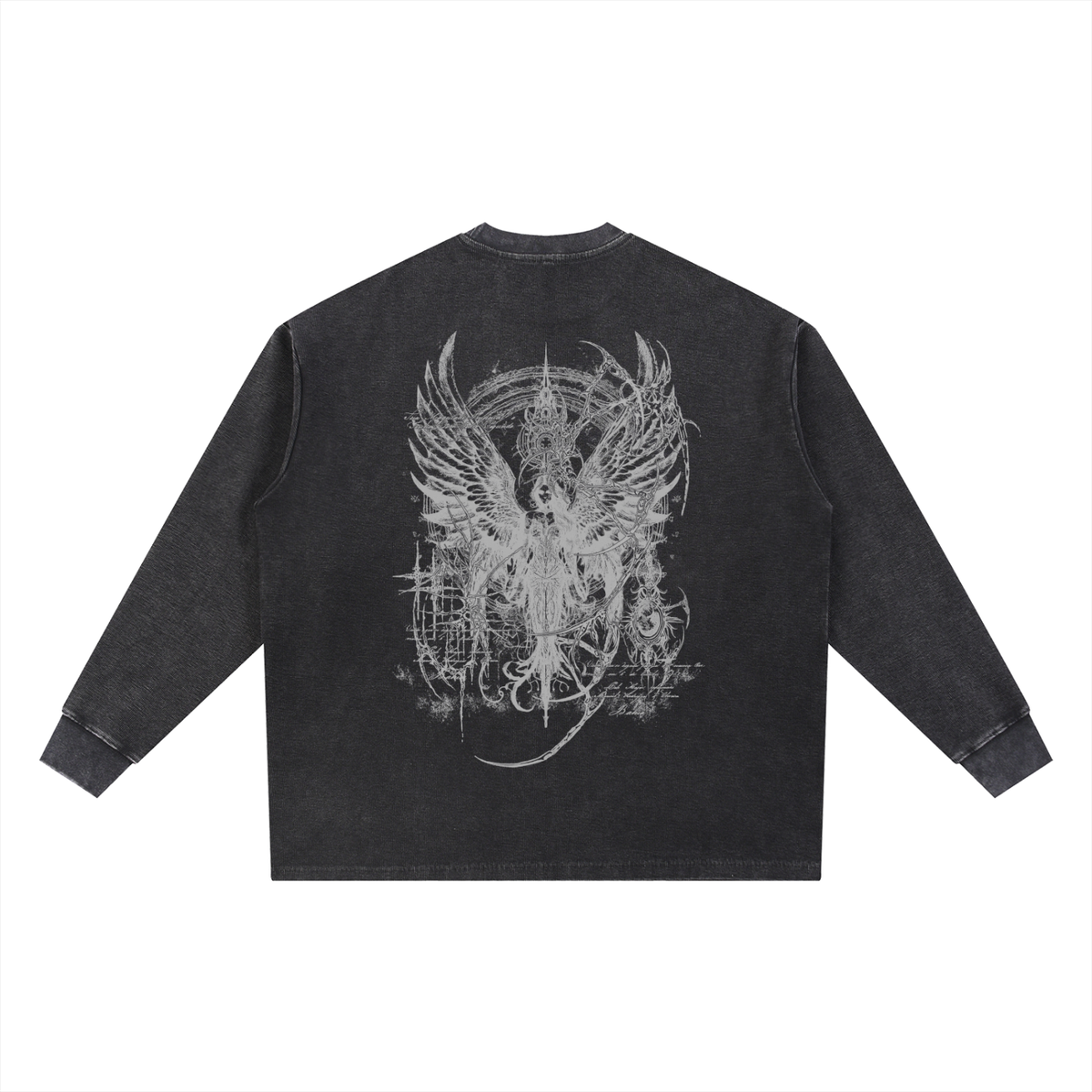 The Angel of Glory Waffle Long Sleeve - Mineral Wash
