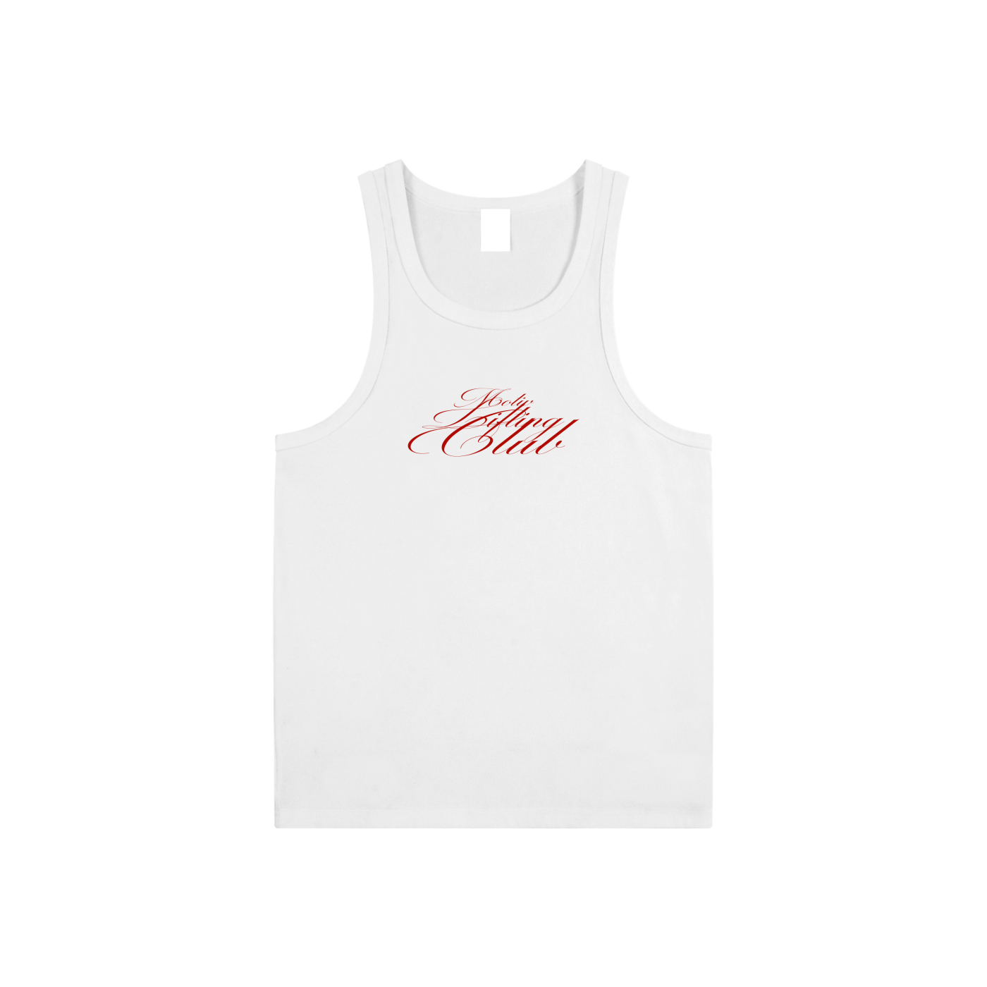Signature Performance Tank Top - White + Red