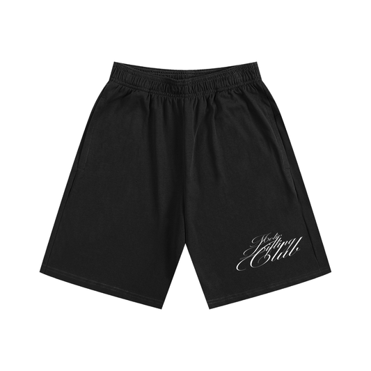 Signature Heavyweight Cotton Shorts - Black
