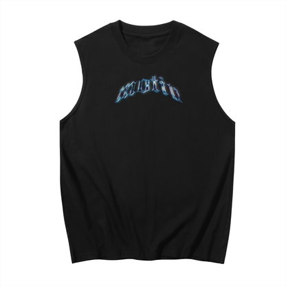 Chroma Sleeveless Tank Top - Black