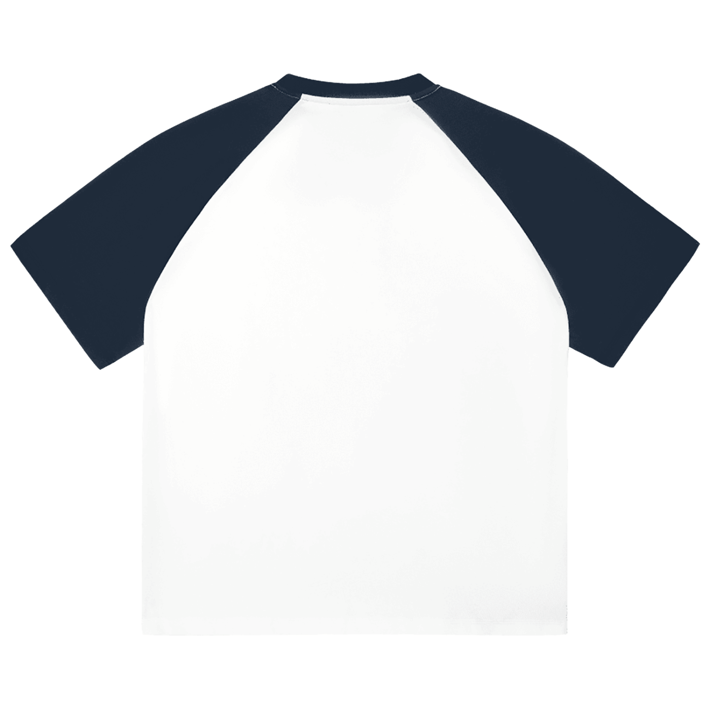 A New Era Colour-Blocked Raglan Sleeve T-shirt - Navy Blue + White