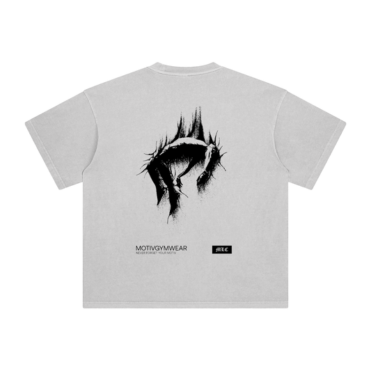 THE 'RESISTANCE' GRAPHIC TEE - ASH GREY