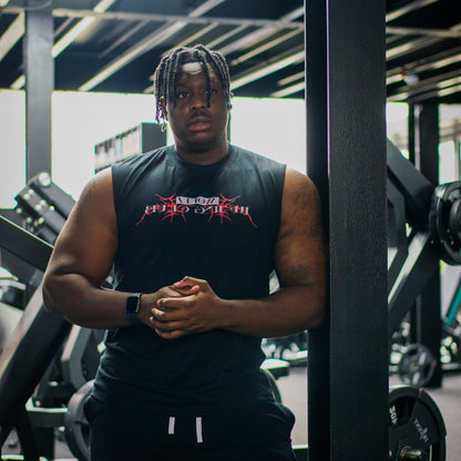 V2 MLC SLEEVLESS TEE - BLACK