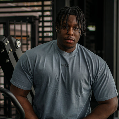 THE 'RESISTANCE' GRAPHIC TEE - GRAY BLUE