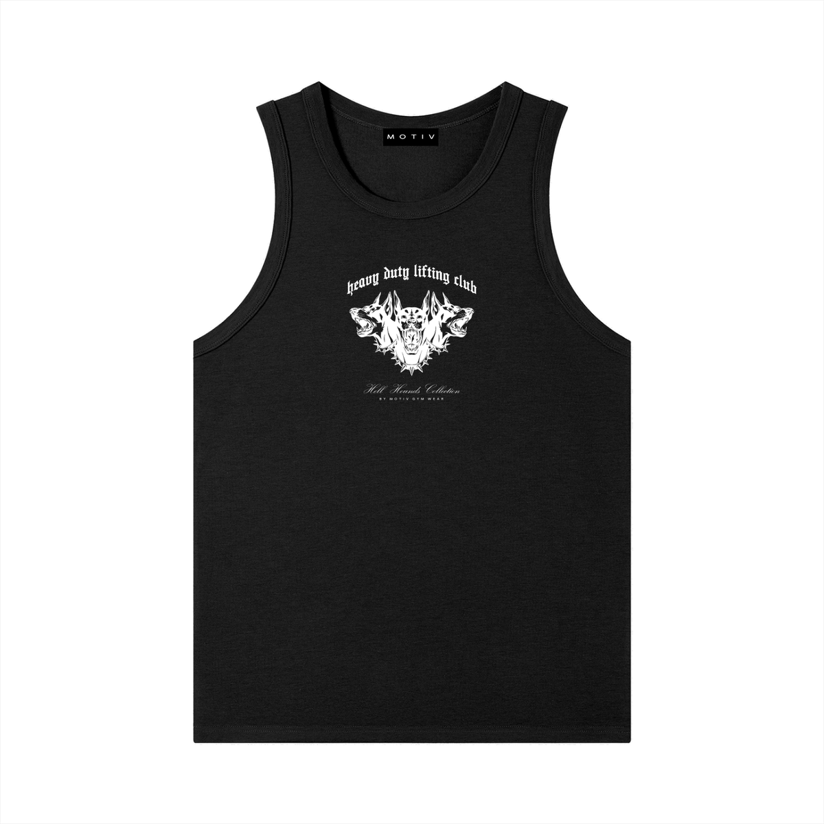 The Hell Hounds Ribbed Tank - Black