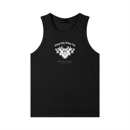 The Hell Hounds Ribbed Tank - Black