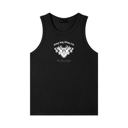 The Hell Hounds Ribbed Tank - Black