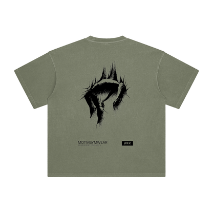 THE 'RESISTANCE' GRAPHIC TEE - GRAY GREEN