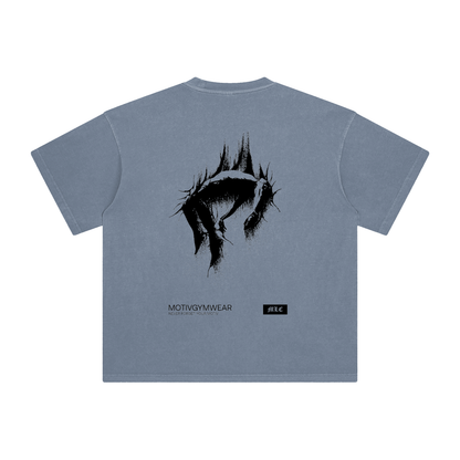 THE 'RESISTANCE' GRAPHIC TEE - GRAY BLUE