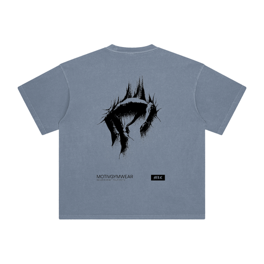 THE 'RESISTANCE' GRAPHIC TEE - GRAY BLUE